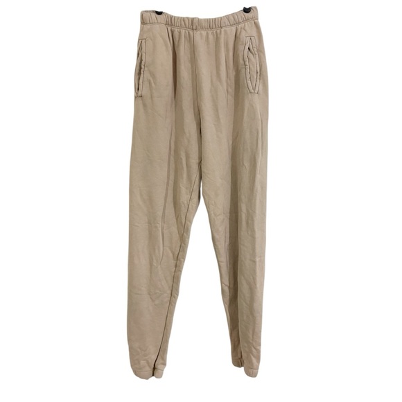 JOAH BROWN Empire Joggers High Waist Comfy Lounge Athleisure Desert Tan Sz Small - Picture 4 of 11